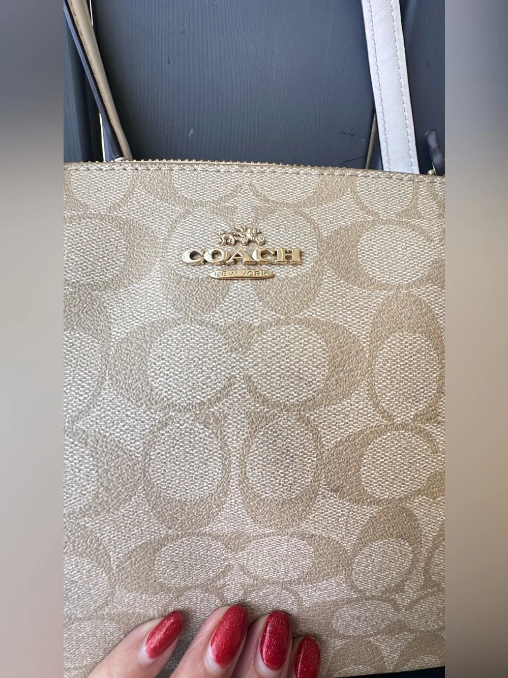 Coach Shoulder Bag F58291 White
